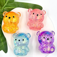 Jouet Squishy Ours Kawaii Pailleté de Haute Qualité 5,5 cm, Anti-stress à Rebond Lent, Vente en Gros