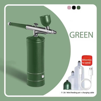 Ensemble d'aérographes portables avec compresseur, recharge USB, buse de 0,3 mm pour la peinture, le tatouage, la manucure, le maquillage et la coloration de modèles