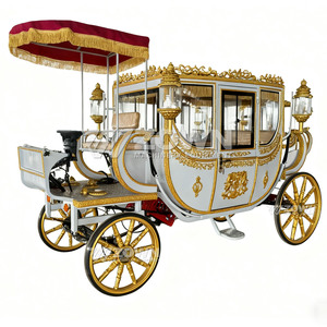 Calèche royale électrique de haute qualité à piles, à 4 roues, pour utilisation dans les parcs, les centres de villégiature et les célébrations de mariage - Product Image 2