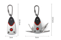 Gadgets EDC personnalisés, souvenir, couteau de poche LED 6 en 1, tournevis, porte-clés, outil multifonction pour une utilisation en extérieur