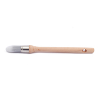Brosse ronde longue à manche en bois personnalisé