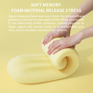 Memory Foam Thick Lower Back Pain Relief Support <b>Cushion</b> Gel Lumbar Pillow Knitted Removable Washable for Hotel Home Sleeping - Product Image 3