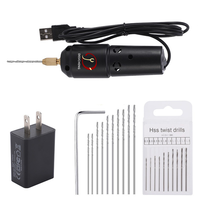Mini perceuse électrique alimentée par USB 5V outil de meuleuse à vitesse variable 500W entrée nominale pour bijoux perle résine bricolage OEM personnalisable