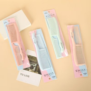 Wheat Scented Double Comb Plastic <b>Round</b> <b>Brush</b> For Hair Care Beauty Multifunction Solid Color Headdress - Product Image 4
