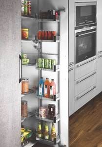 Modern Design Wide Pull-Out Tall Larder <b>Unit</b> Glass <b>Storage</b> Pantry Organizer Set Supplies for <b>Kitchen</b> Installation in Cabinets Pa - Product Image 2