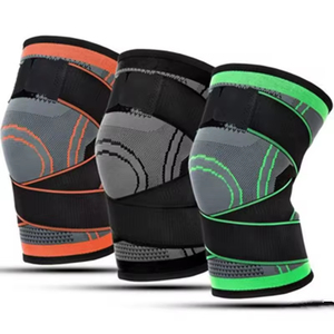 Genouillères de sport tricotées à lacets, soutien compressif pour le cyclisme, pour hommes et femmes, escalade en plein air, fitness, course à pied - Product Image 2