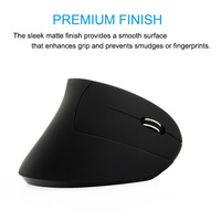 Penjualan Terbaik 2.4ghz komputer Laptop optik nirkabel gulir Mouse vertikal ergonomis