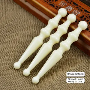 Masseur de pieds en résine naturelle Stick Back Acupuncture Pen Chinese Medicine Guasha Beauty Massager Tool - Product Image 4