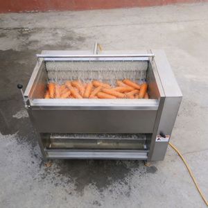 High Capacity Automatic <b>Vegetable</b> Peeler for Potatoes Carrots Ginger Stainless Steel - Product Image 6