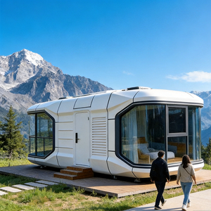 Casas Contenedor Prefabricadas Modernas Insonorizadas Tipo Apple Pod para Oficina en <span class=keywords><strong>Jardín</strong></span>, Estación <span class=keywords><strong>de</strong></span> Trabajo Privada y Sala <span class=keywords><strong>de</strong></span> Estar - Product Image 5