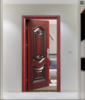 Pintu Rumah Model Baja Polimer Dongma Manufacturer, Keamanan Anti Maling Modern Tahan Air untuk Rumah