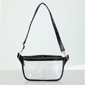 Riñonera de viaje con cremallera para caminar, bolsa de pecho personalizada, bolsa cruzada de PVC transparente para teléfono móvil - Product Image 4