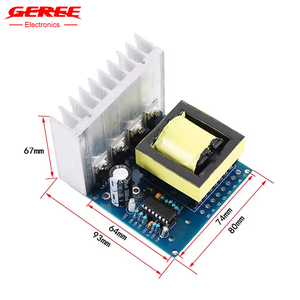 GEREE 500W Onduleur carré haute fréquence DC12V Module Onduleur Puissance réglable AC18V/220V/380V Booster de sortie - Product Image 3