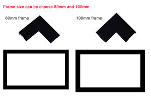 Écran de projection de cinéma maison à cadre fixe de 92 à 250 pouces Écran de projection de cinéma vidéo transparent à son perforé blanc Ultra HD - Product Image 6