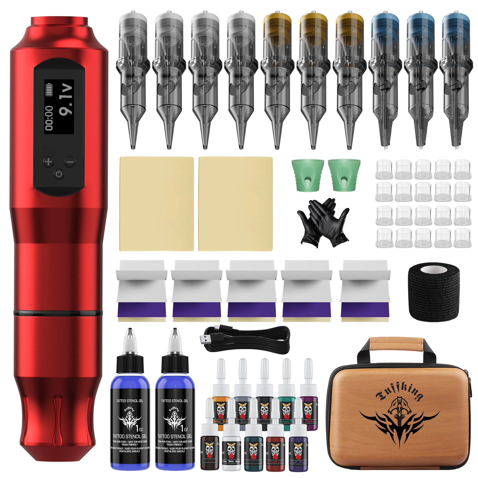 Stylo de tatouage rouge