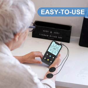 Unit TENS Saluran ganda 20 INTENSITAS untuk terapi pereda nyeri 24 mode <span class=keywords><strong>Stimulator</strong></span> otot pemijat denyut elektronik dengan 4 bantalan - Product Image 4