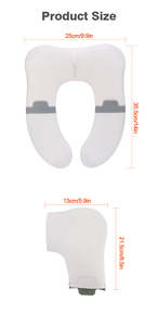 Couvre-siège de toilette pour bébé en PP+TPE sans BPA, pliable, portable, antidérapant, anti-pincement, ergonomique, universel, facile à nettoyer - Product Image 5