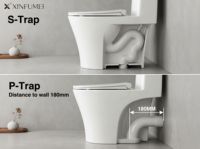WC en céramique au design moderne intégré pour hôtels, salles de bain, lavatoires, villas – Fabricant de sièges de toilettes à double chasse d'eau