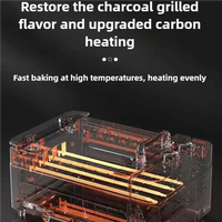 Grill électrique multifonctionnel 3-en-1 pour kebab, barbecue domestique sans fumée, brochettes grillées automatiques et détachables