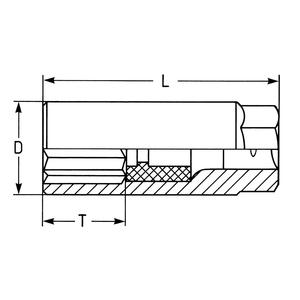 HEYCO 40-19-2 <b>Spark</b> <b>Plug</b> Sockets, 3/8" - Product Image 2