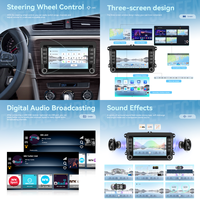 Hikity Qualcomm 8 Core 7 ''pour VW Magotan Passat Golf Polo Seat Skoda 4 + 64G Autoradio sans fil Carplay/Android Auto GPS/WiFi OEM