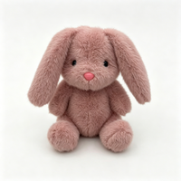 Peluche Lapin à Poils Longs en Fausse Fourrure pour Confort Sensoriel, Soulagement de l'Anxiété et Décoration Intérieure