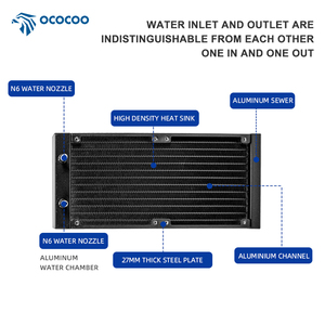 Ococoo OC-240L-6 240mm RGB Nhôm PC nước làm mát bằng tản nhiệt 4pin nối <span class=keywords><strong>CPU</strong></span> chất lỏng làm mát tản nhiệt cho hệ thống làm mát - Product Image 6