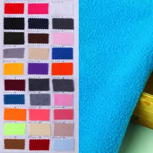 Micro polar fleece fabric brush 100% polyester anti pilling micro fleece fabric from China Shaoxing Keqiao