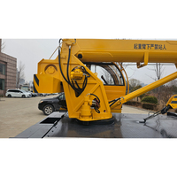 Grue de construction mobile à flèche télescopique de 6 tonnes et 6 sections, hauteur de levage maximale de 26 mètres, double jambe, châssis télescopique arrière