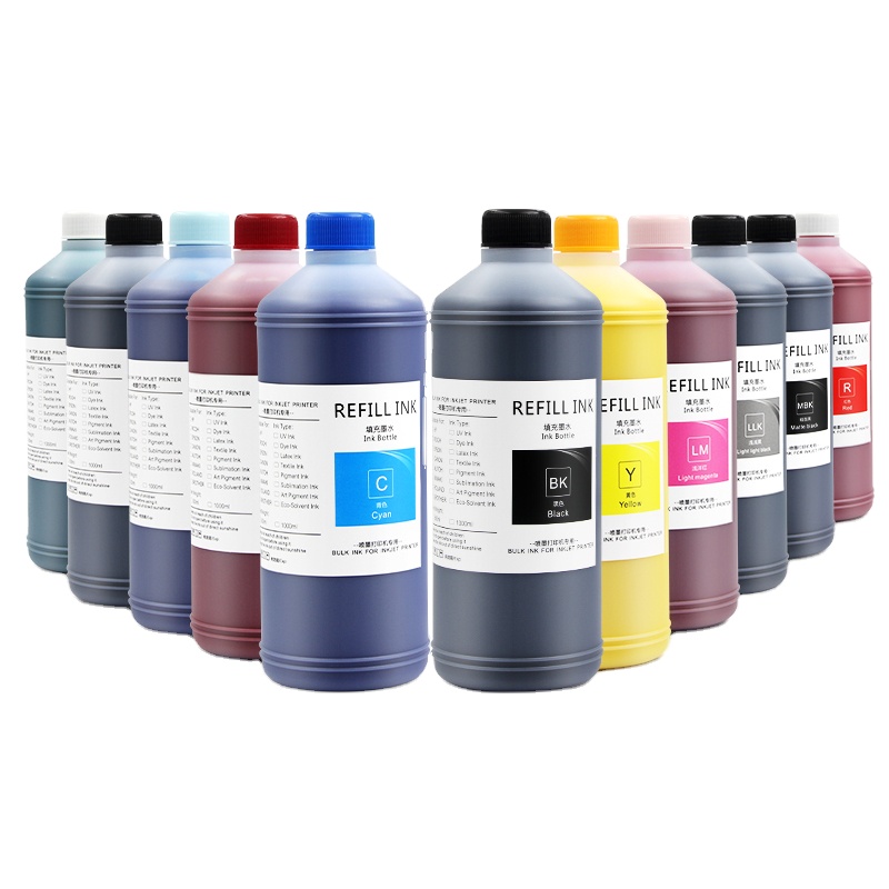 Supercolor 1000Ml 12 Kleur Page Wide Universele Pigmentinkt Voor Canon Ipf8000 9000 8300 8310 6300 6350 5100 6100