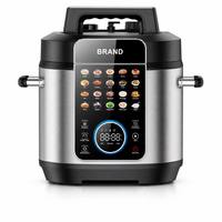 Cuisinière à pression électrique numérique 20-en-1, 5L, 6L, 8L, en acier inoxydable, multifonctionnelle, programmable, cuiseur à riz, cuve intérieure antiadhésive