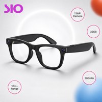 Gafas con Cámara de 13MP, 32GB de Memoria, Control Táctil, Función de Comunicación, Grabación Inteligente, Recargables, para Viajes