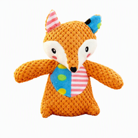 Jouet en peluche coloré et durable pour chien, motif animal de dessin animé, couineur, interactif, anti-anxiété, pour intérieur, vente en gros, pack cadeau pour chien