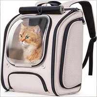 Sac à dos bulle portable pour animaux de compagnie, approuvé par les compagnies aériennes, sac de transport transparent pliable pour chat, transporteur d'animaux