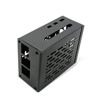 Металлический корпус для расширения Raspberry Pi 5 PCIe с отверстиями для вентиляции, защитный бокс для M.2 NVMe SSD для открытого программного обеспечения