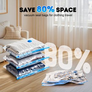 Sacos a Vácuo para Roupas de Viagem com Bomba Elétrica, Pacote com 9 Sacos a Vácuo em 3 Tamanhos Combinados, Sacos de Armazenamento a Vácuo que Economizam Espaço - Product Image 2