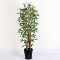 Bambou artificiel réaliste de haute qualité, directement de l'usine, plante décorative tropicale pour l'intérieur et l'extérieur