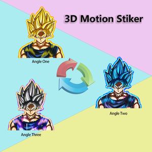 1500 Designs <span class=keywords><strong>DBZ</strong></span> Son-Goku Autocollants imperméables, cartes à collectionner animées, autocollants de voiture en mouvement <span class=keywords><strong>3D</strong></span> lenticulaires - Product Image 4