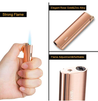 Briquet coupe-vent fin DEBANG rechargeable, personnalisable avec logo OEM, pour occasions spéciales