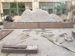 Изготовленный на заказ большой вертикальный надгробный памятник из гранита и мрамора в европейском стиле для семьи - Product Image 2