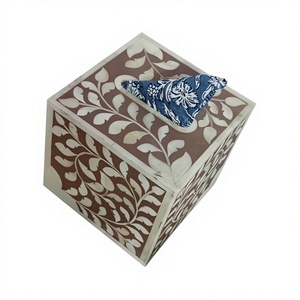 Classic <b>Pattern</b> Wood Eco-Friendly <b>Tissue</b> Box Decorative <b>Paper</b> Napkin Holder for Home Bathroom Entryway Living Room - Product Image 4