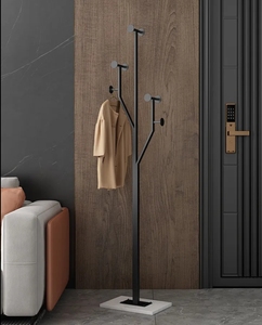 <span class=keywords><strong>Porte</strong></span>-<span class=keywords><strong>manteau</strong></span> sur pied en fer, style luxe léger italien, pour chambre et entrée, design simple et vertical - Product Image 5