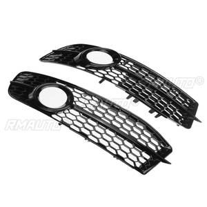 2x Car Front Bumper Fog <b>Light</b> Lamp Grille Grill Cover HONEYCOMB <b>HEX</b> for Audi A6 C6 S-Line 2008-2011 4F0807681Q01C 4F0807681Q02C - Product Image 3