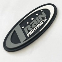 Écussons en silicone PVC souple, lavables, écologiques, découpés à chaud, en relief 3D personnalisés, étiquettes en caoutchouc pour vêtements