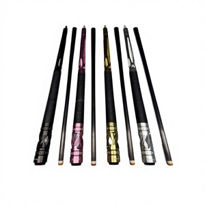 Tacos de billar y snooker S.Q.F de madera de fresno de alta calidad con eje de fibra de carbono y junta de acero inoxidable de 2 piezas para jugadores de billar - Product Image 1