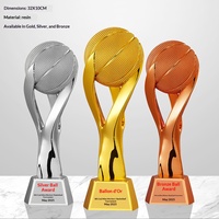 Trophées de récompense MVP en résine écologique de luxe de haute qualité, gravés et imprimés UV, pour sports (golf, football), cadeaux promotionnels pour salons professionnels