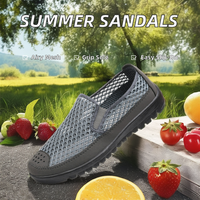 Sandales d'été décontractées pour hommes, antidérapantes et respirantes, style gladiateur à brides croisées, pour pêcheurs, idéales pour les hommes d'âge moyen et âgés