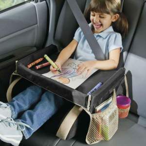 Free sample OEM <b>Toddler</b> Car Seat Tray with Dry Erase Board Collapsible Lap Car Seat Travel Table <b>Desk</b> Kids Travel Tray Pocket - Product Image 5
