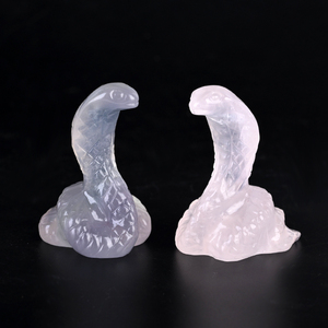 Oferta Especial: Estatua de Serpiente de Cristal Natural, Tallado de Animales en Cristal para Decoración - Product Image 1