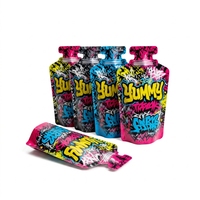 Sachet refermable en aluminium découpé sur mesure en forme de bouteille pour échantillons d'huiles essentielles, shampoings et miels